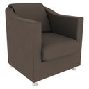 Ver imagem 1 de Poltrona Decorativa Tilla Suede Marrom - Gariani Estofados - Marrom