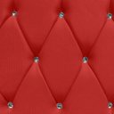Ver imagem 3 de Conjunto Cabeceira King Casal e Recamier Baú 195cm Calçadeira Estofado:suede Vermelho
