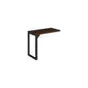 Ver imagem 1 de Mesa Auxiliar Simples Pé Quadro 0,90m - Workstart - Marsala/Preto