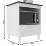 Armário de Cozinha Barcelona para Cooktop 4 Bocas 1 Porta Branco - Panorama Móveis - 4