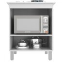 Ver imagem 3 de Armário de Cozinha Barcelona para Cooktop 4 Bocas 1 Porta Branco - Panorama Móveis