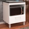 Armário de Cozinha Barcelona para Cooktop 4 Bocas 1 Porta Branco - Panorama Móveis - 1