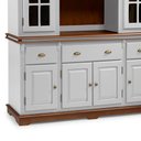 Ver imagem 3 de Cristaleira Arca e Oratório com Nicho 8 Portas Manchester 2049 Linz Móveis - Off White/Imbuia