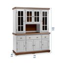 Ver imagem 4 de Cristaleira Arca e Oratório com Nicho 8 Portas Manchester 2049 Linz Móveis - Off White/Imbuia