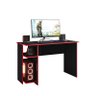 Jogo de Quarto Gamer com Mesa para Computador e Estante Preto/vermelho - Fdecor - 2