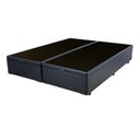 Ver imagem 2 de Base Box Baú Bipartido Blindado King 193x203 Corino Preto Bio Box