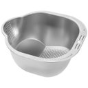 Ver imagem 5 de Escorredor de Arroz Inox Feijao Grao Fruta Legume Verdura Versatil Cozinha Preparo Higienico Resiste