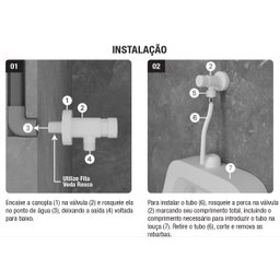 Válvula Mictória Descarga Temporizada em ABS Preto Censi - 4