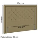 Ver imagem 4 de Cabeceira Queen 160 cm Padov Veludo SL 945 Peer