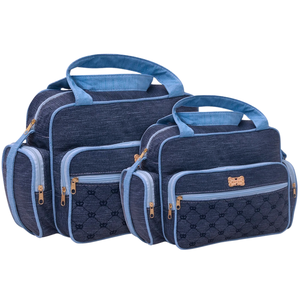 Kit Bolsas Maternidade Mave Baby Charme Azul Marinho