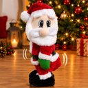 Ver imagem 1 de Papai Noel Natalino Rebola Bumbum Os Crias Decoraçao Enfeite Luxo Casa Sala Estante Mesa Arvore Bone
