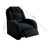 Poltrona Reclinável de Descanso Kai Veludo Preto - 3