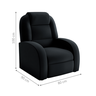 Poltrona Reclinável de Descanso Kai Veludo Preto - 2