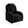 Poltrona Reclinável de Descanso Kai Veludo Preto - 6