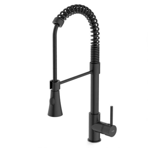 Misturador de Mesa para Cozinha Gourmet Monocomando com Bica Extraível Preto Matte - Celite