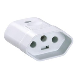 Kit 4 Plugue Femea 2p+t 10 a 250 V Tramontina Branco - 2