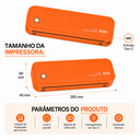 Ver imagem 2 de Impressora Térmica Portátil A4 Bluetooth sem Tinta para Celular e Pc Compatível com Android Ios Wind
