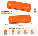 Ver imagem 2 de Impressora Térmica Portátil A4 Bluetooth sem Tinta para Celular e Pc Compatível com Android Ios Wind