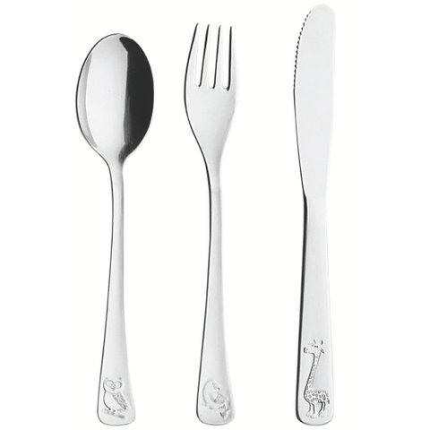 Jogo de Talheres Faqueiro Infantil Aço Inox Tramontina Baby