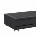 Ver imagem 5 de Base Cama Box Solteiro Baú e Cama Auxiliar 0,88 Helena Vilajo: Suede Preto