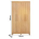 Ver imagem 4 de Guarda Roupa Casal Quero 4 Portas de Bater 2 Gavetas MDF Cinamomo Valdemóveis