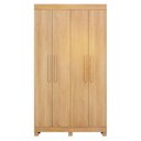 Ver imagem 1 de Guarda Roupa Casal Quero 4 Portas de Bater 2 Gavetas MDF Cinamomo Valdemóveis