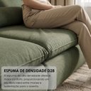 Ver imagem 7 de Sofá Cama Retrátil e Reclinável Atenas Tecido Linhão Atenas