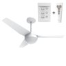 VENTILADOR DE TETO ALISEU JET BRANCO PLUS COM CONTROLE REMOTO E PAREDE SUPER SILENCIOSO 220V - 1