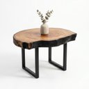 Ver imagem 1 de Mesa de Centro Bolacha Borda Carbonizada Shou Sugi Ban