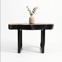 Ver imagem 2 de Mesa de Centro Bolacha Borda Carbonizada Shou Sugi Ban