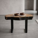 Ver imagem 6 de Mesa de Centro Bolacha Borda Carbonizada Shou Sugi Ban