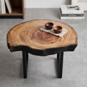 Ver mais imagens de Mesa de Centro Bolacha Borda Carbonizada Shou Sugi Ban