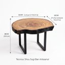 Ver imagem 7 de Mesa de Centro Bolacha Borda Carbonizada Shou Sugi Ban