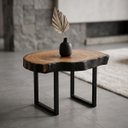 Ver imagem 5 de Mesa de Centro Bolacha Borda Carbonizada Shou Sugi Ban