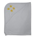 Ver imagem 1 de Toalha para Bebê Branca com Capuz NB Bordado Estrelas NB