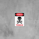 Ver imagem 1 de Combo 3 Placas De Sinalização Perigo Tóxico 20x30 Acesso - S-209 F9e