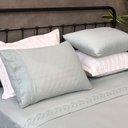 Ver imagem 2 de Jogo de Cama Casal Liso com Bordado 4 Peças - Forest - Bella Notte