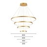 Lustre Pendente Sindora Dcd03011 Dourado Led Bivolt - 3