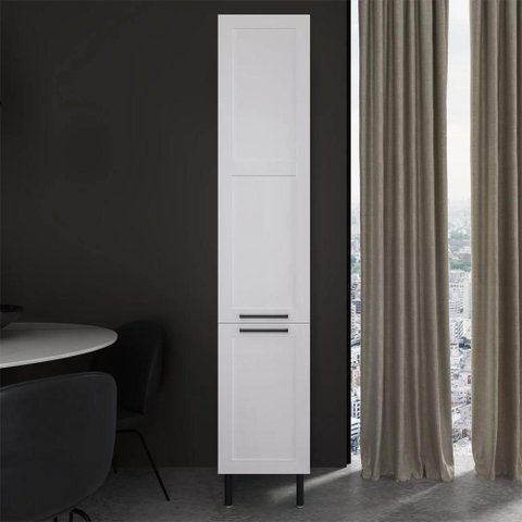 Paneleiro Armário Cozinha 40cm com 2 Portas Zaya Branco T01 - Mpozenato