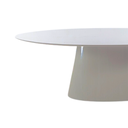 Ver imagem 2 de Mesa de Jantar Cone Oval 120x80cm Laca Branca Modelar Art Moveis Cone Oval Modelar