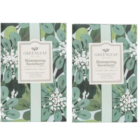 Kit C/ 2 Sachês Greenleaf Shimmering Snowberry Large