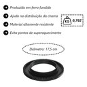 Ver imagem 3 de Kit 5 Espalha Chama de Fogão Queimador Duplo Ferro 17,5cm