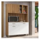 Ver imagem 2 de Kit Cozinha Viena Plus 1200 Branco Ripado
