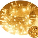 Ver imagem 2 de Conjunto de Luzes Natal C/ 100leds 10m 4w Luz Amarela 8 Funções - Lumanti