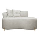 Ver imagem 1 de Sofá Namoradeira 2 Lugares Grécia Conceito Orgânico 180cm Bouclê Bege Sofa Store