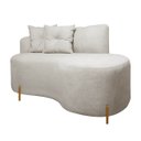 Ver imagem 5 de Sofá Namoradeira 2 Lugares Grécia Conceito Orgânico 180cm Bouclê Bege Sofa Store