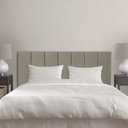 Ver imagem 4 de Cabeceira Modulada Estofada Adesiva 1 Módulo em Tiras 20x60cm Cinza