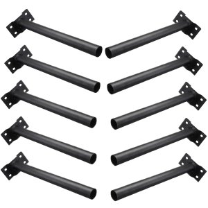 Suporte Poste Luminaria Solar Barra Kit 10 Uni Iluminaçao Casa Varanda Rua Segurança Publica Praça a
