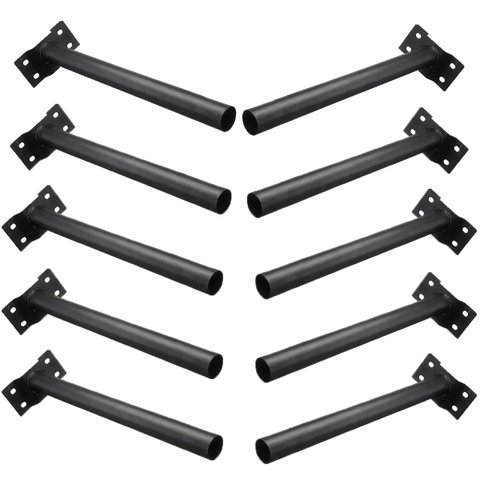 Suporte Poste Luminaria Solar Barra Kit 10 Uni Iluminaçao Casa Varanda Rua Segurança Publica Praça a
