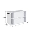 Ver imagem 4 de Gabinete de Banheiro Suspenso 80cm com 4 Nichos 1 Toalheiro 1 Porta 1 Gaveta Branco